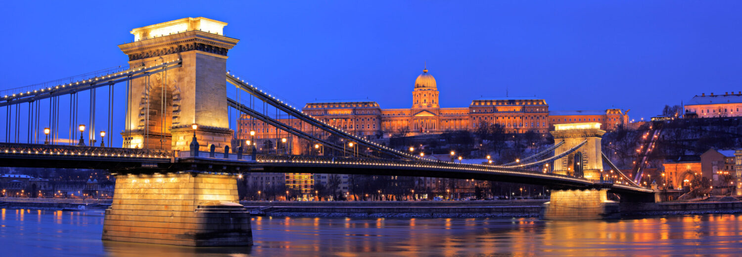 Chain Bridge in Budapest, Hungary — SkyCare provides medical repatriation services across the country