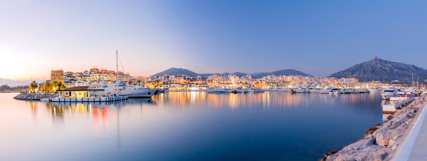 Panoramic view of Marbella, Spain, representing SkyCare’s air ambulance and medevac services.