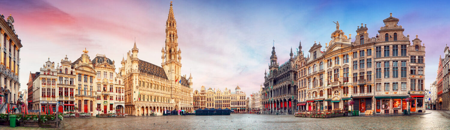 Medical air ambulance aircraft at Brussels Airport for repatriation to the UK