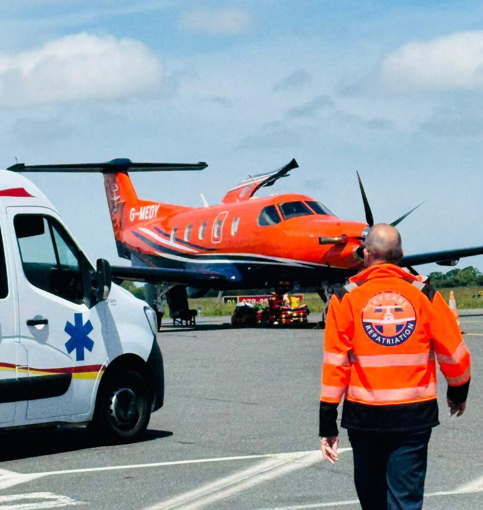 Medevac from the United States to the UK by air ambulance