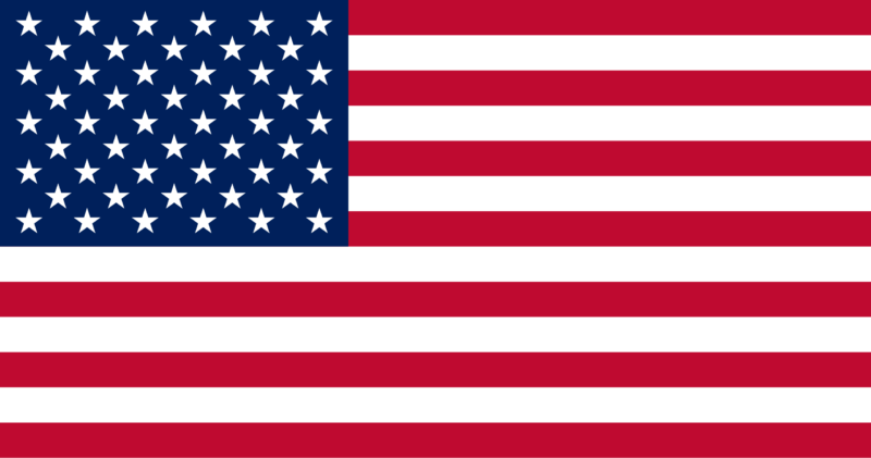 USA flag representing medical repatriation services between the United States and the UK