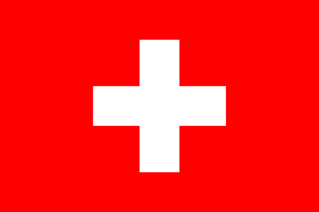 Switzerland flag representing medical repatriation origin
