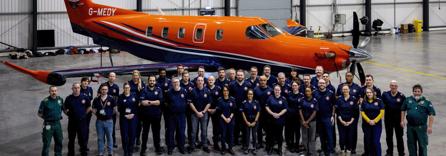 SkyCare team and air ambulance fleet providing professional medical repatriation and patient care across the UK and internationally.