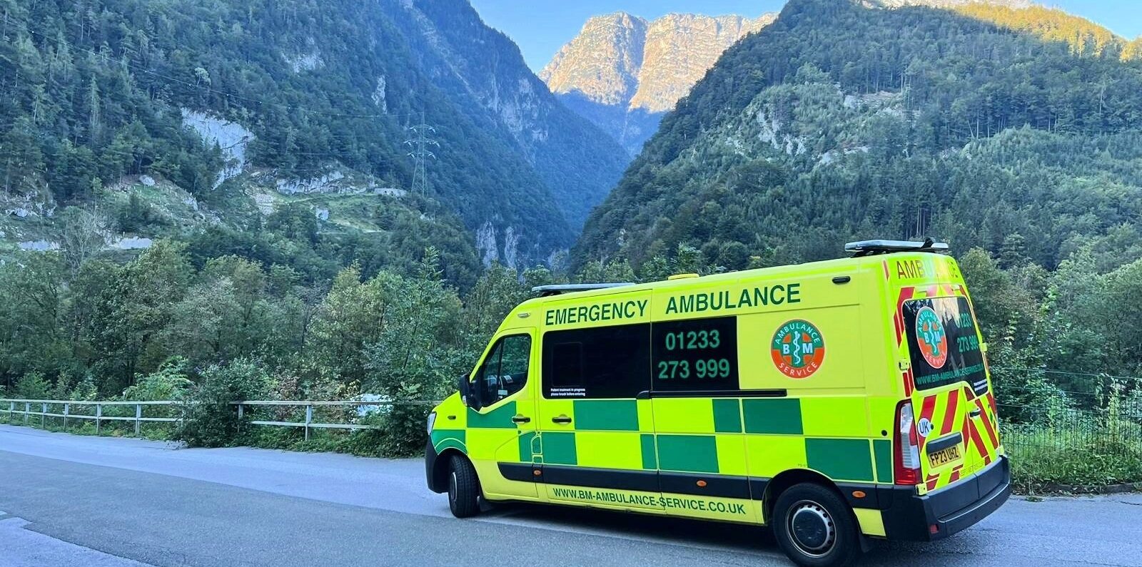 SkyCare ambulance providing European road medical repatriation service