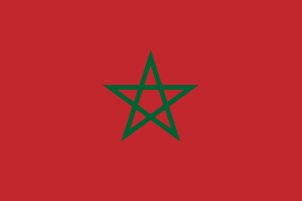 Air ambulance services in Morocco with Moroccan flag