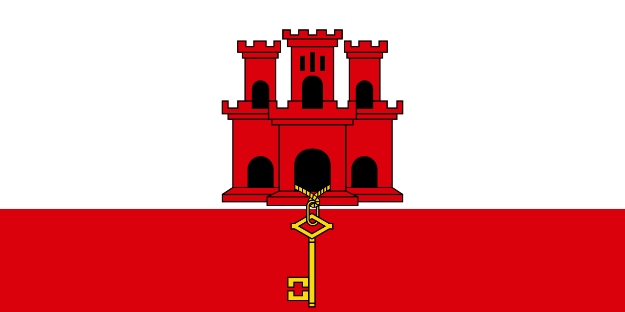 Flag of Gibraltar – symbol of UK overseas territory and repatriation coverage area