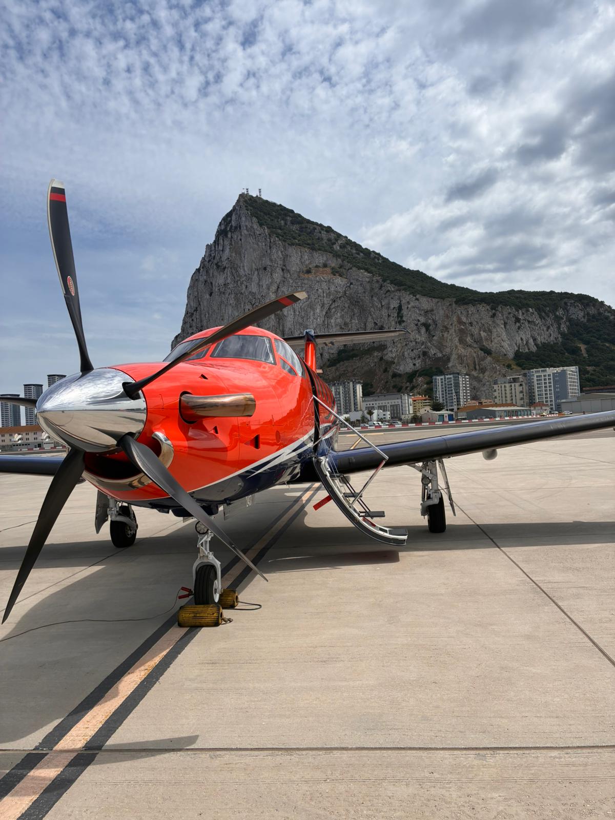 Medical repatriation team assisting a patient transfer from Gibraltar to the UK