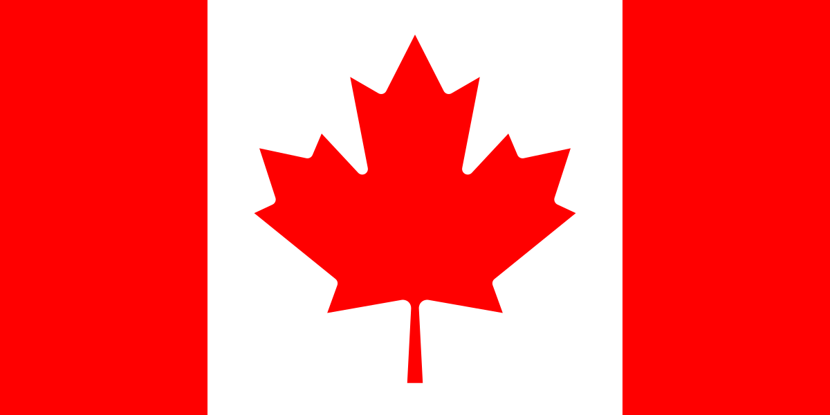 Canadian flag representing air ambulance Canada service