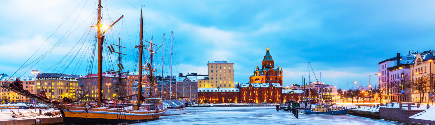 Medical air ambulance at Helsinki Airport ready for UK-bound repatriation