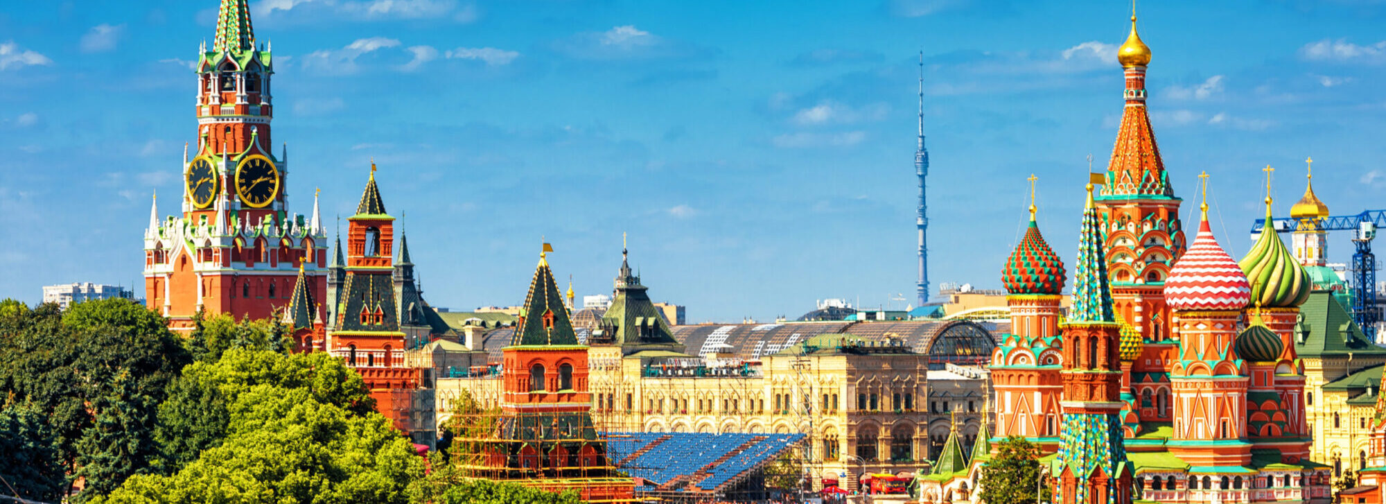 Air Ambulance Russia aircraft over Red Square in Moscow