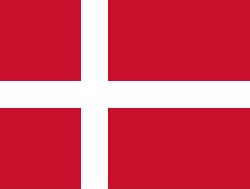 Danish national flag representing air ambulance and medical evacuation services from Denmark