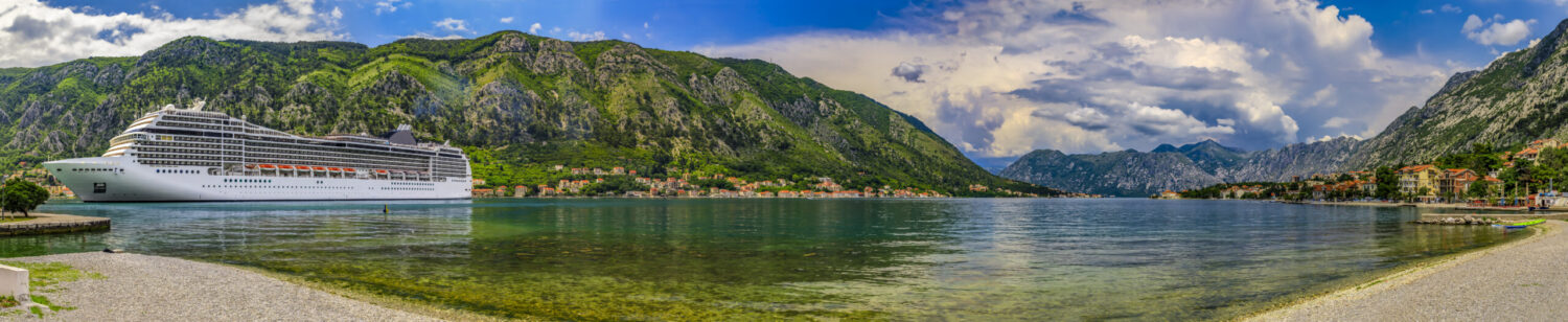 Scenic view of Kotor Bay in Montenegro, key location in Balkans medical repatriation coverage