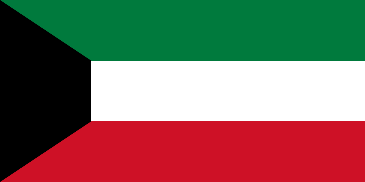 Kuwait national flag representing private medical transfer services from Kuwait to the UK