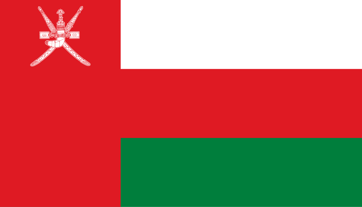 Oman national flag representing SkyCare’s air ambulance and medical evacuation to the UK