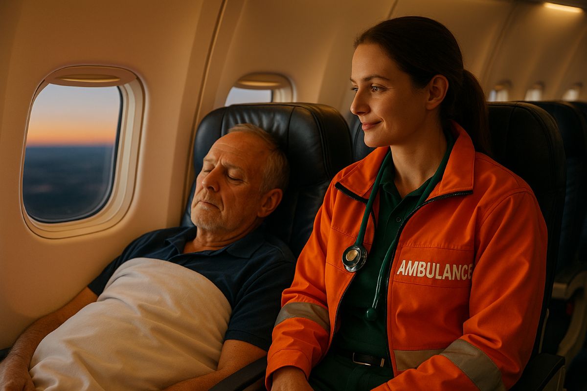 Medical repatriation between Russia and the UK requiring case-by-case flight planning