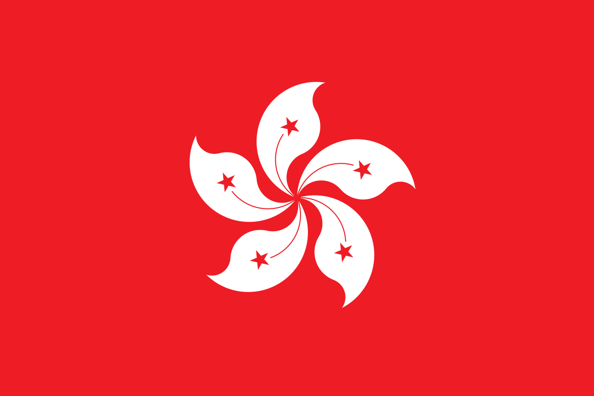 Hong Kong flag symbolising bed-to-bed medical transfer to London