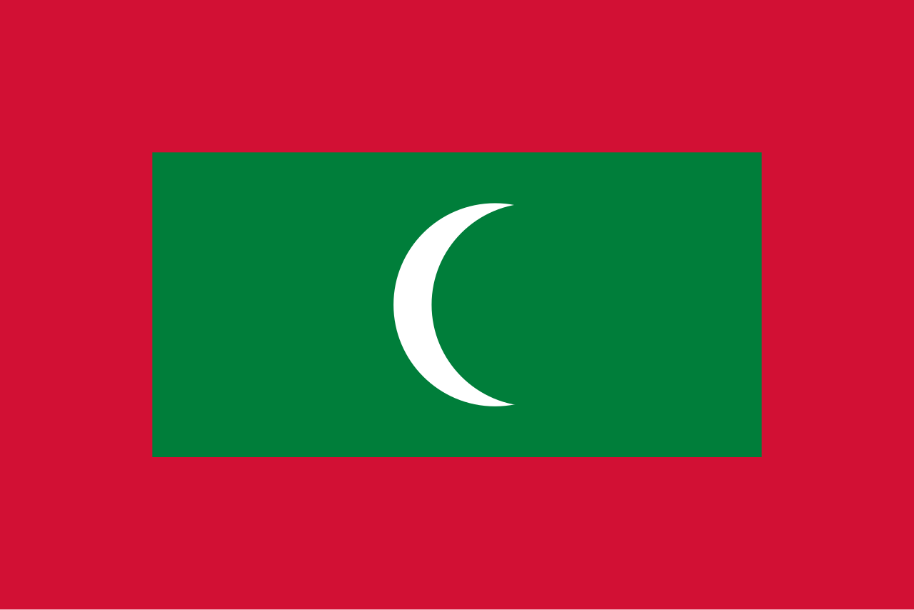 Maldives national flag representing SkyCare air ambulance and medical repatriation services