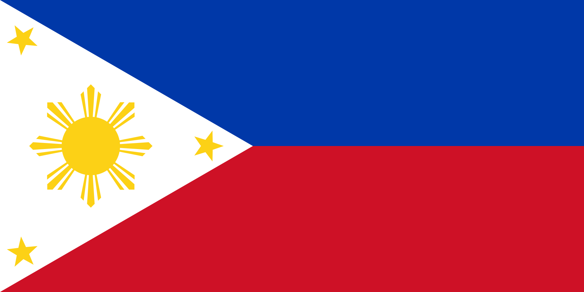 The Philippines flag representing private air ambulance services from The Philippines to the UK