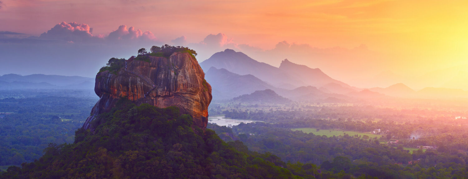 Sigiriya Lion Rock in Sri Lanka, near regions served by air ambulance and medical repatriation services to the UK