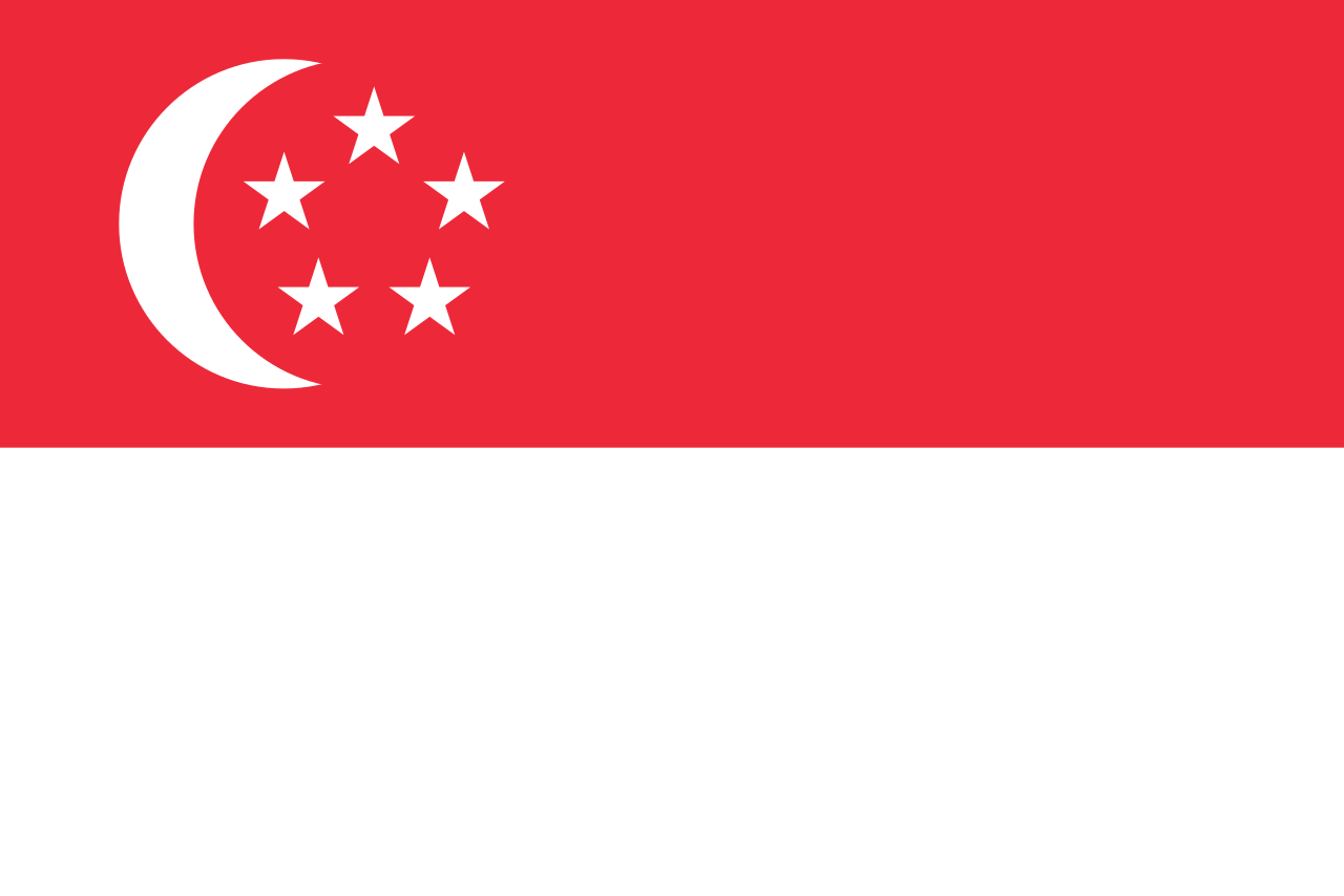 Singapore flag symbolising trusted medical repatriation and air ambulance services to the UK