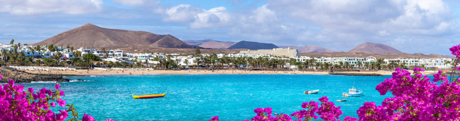 Scenic view of Lanzarote coastline, used for air ambulance and medical repatriation services to the UK