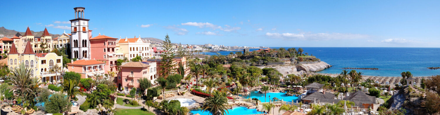 Tenerife coastline used in urgent air ambulance and medical repatriation services to the UK