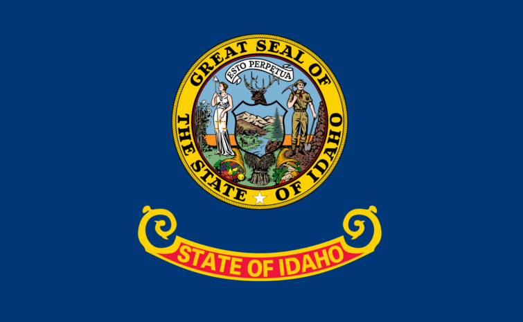Idaho state flag representing medical evacuation and repatriation services to the UK