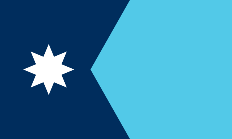 Minnesota state flag representing medical evacuation and air ambulance services to the UK.