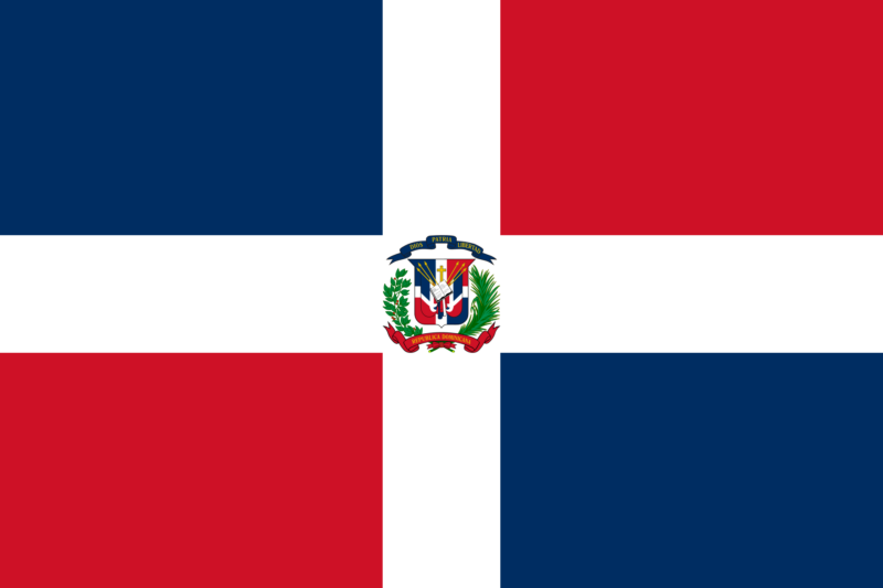 ominican Republic flag representing medevac from Dominican Republic to the UK