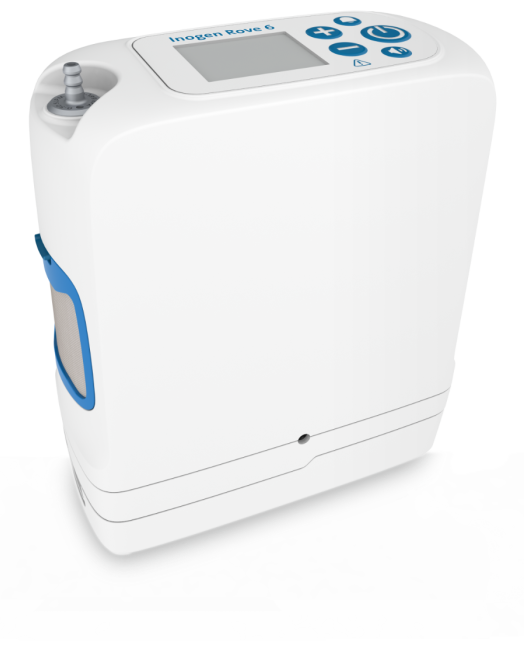 Portable oxygen concentrator available for rental from SkyCare Repatriation