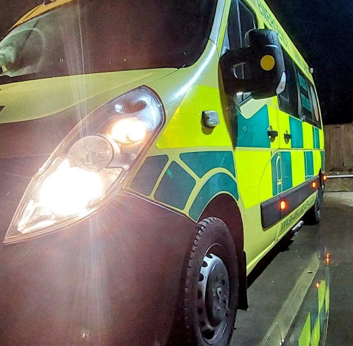 SkyCare ground ambulance for a London airport-to-hospital patient transfer