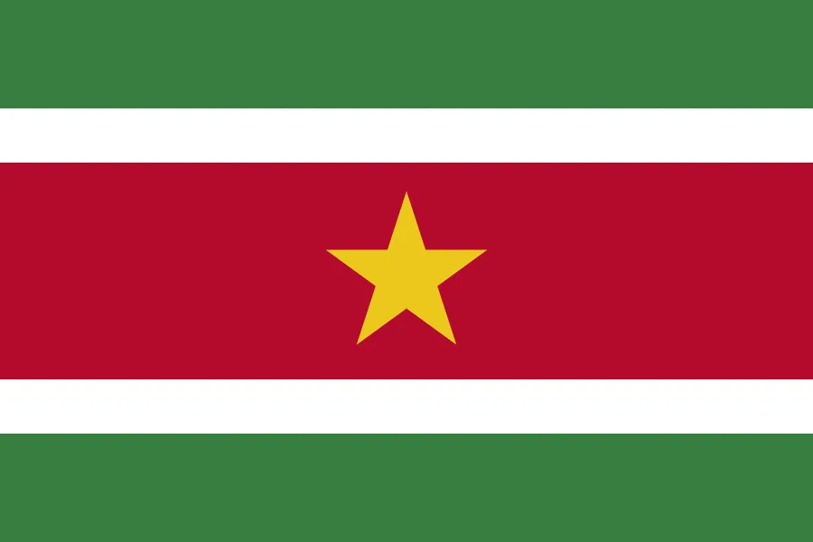 Suriname flag for air ambulance and medical repatriation services to the UK