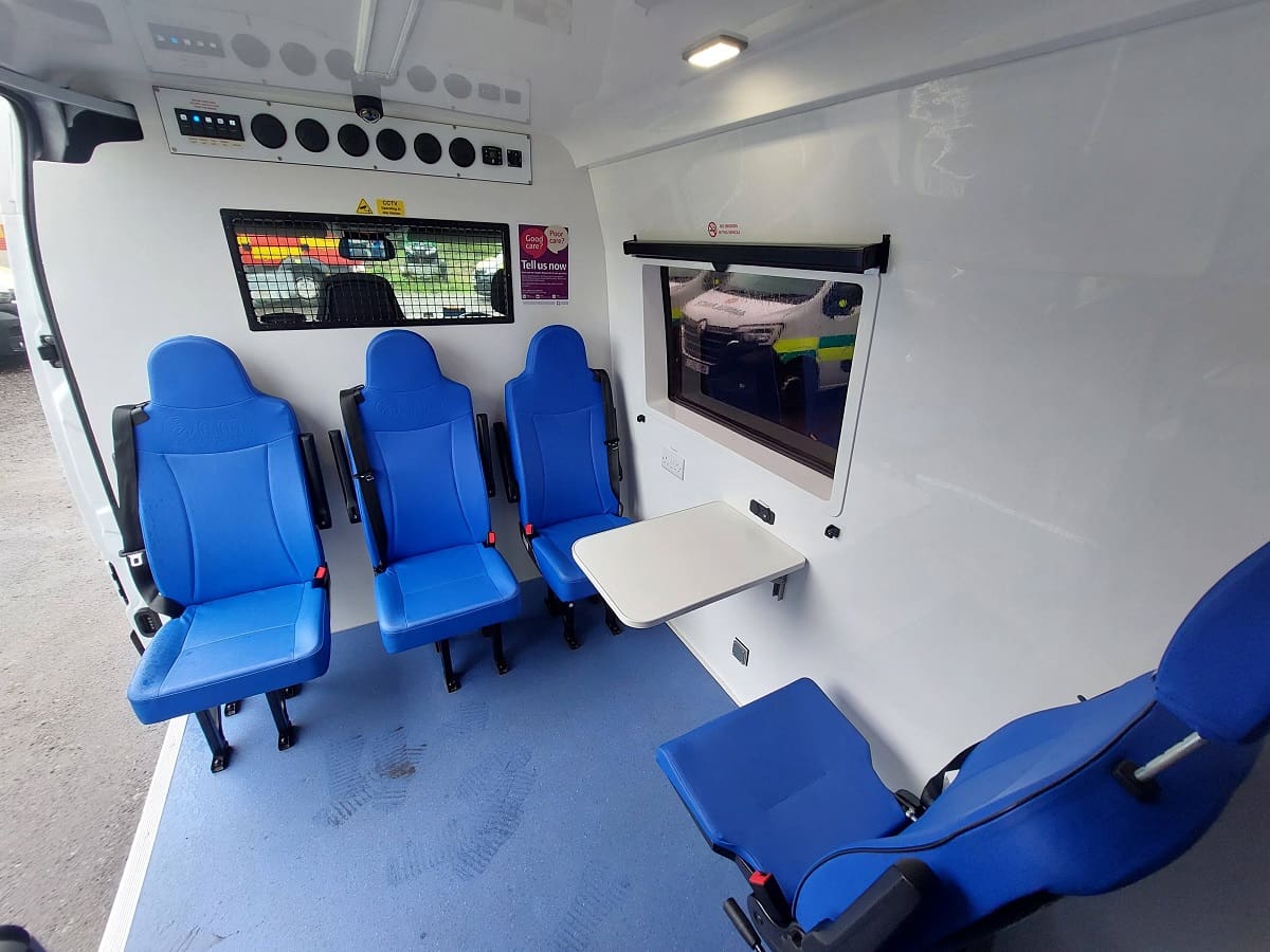 Secure mental health ambulance for NHS patient transport and specialist hospital transfers