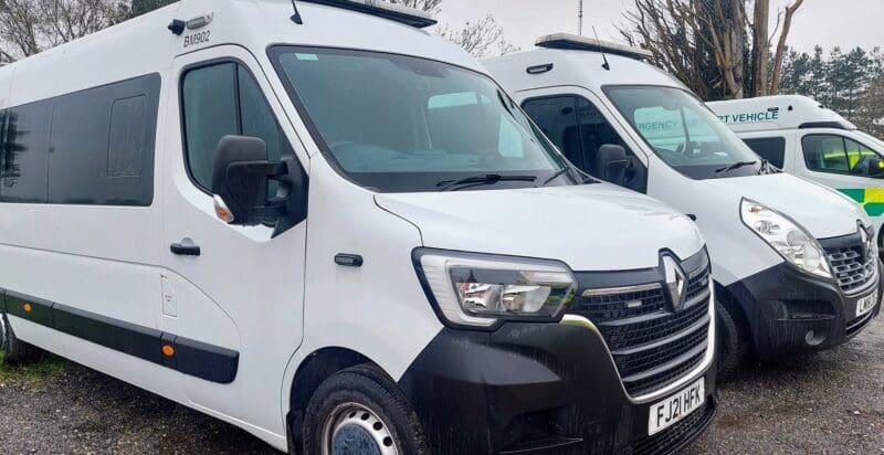 Secure mental health patient transport ambulance for NHS hospital and specialist unit transfers in London